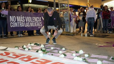 Manifestación víctimas de violencia de género