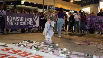 Manifestación víctimas de violencia de género