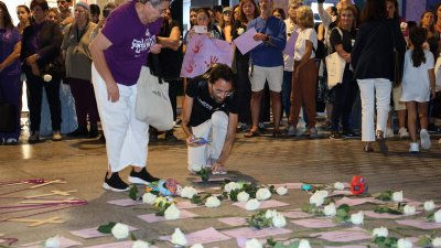 Manifestación víctimas de violencia de género