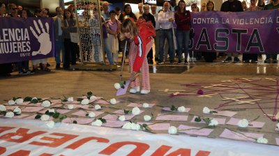 Manifestación víctimas de violencia de género