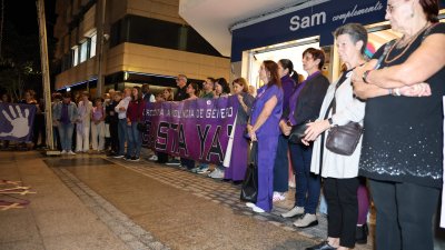 Manifestación víctimas de violencia de género