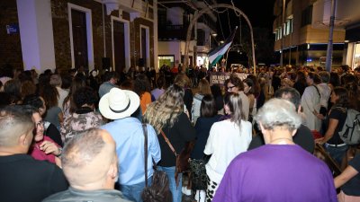 Manifestación víctimas de violencia de género