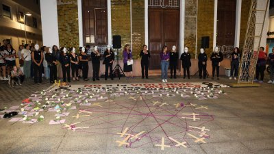 Manifestación víctimas de violencia de género