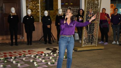 Manifestación víctimas de violencia de género