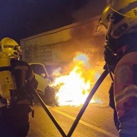 Incendio de un vehículo en Arrecife