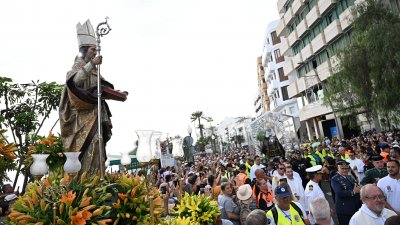 Llegada de la Virgen de Los Dolores a Arrecife
