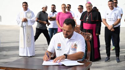 Llegada de la Virgen de Los Dolores a Arrecife