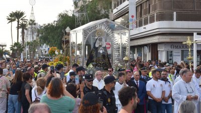 Llegada de la Virgen de Los Dolores a Arrecife