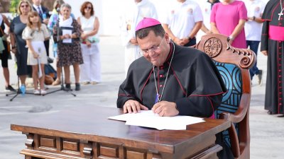 Llegada de la Virgen de Los Dolores a Arrecife