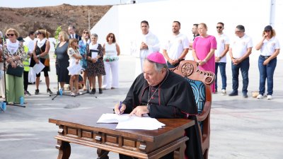 Llegada de la Virgen de Los Dolores a Arrecife
