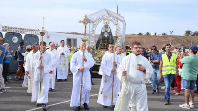 Llegada de la Virgen de Los Dolores a Arrecife