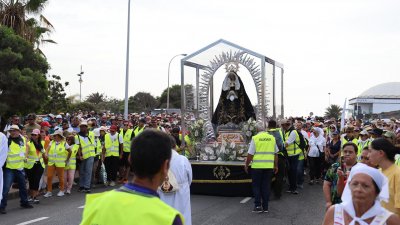 Llegada de la Virgen de Los Dolores a Arrecife