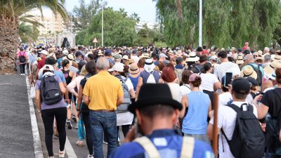 Llegada de la Virgen de Los Dolores a Arrecife
