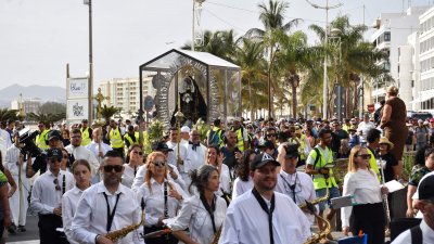 Llegada de la Virgen de Los Dolores a Arrecife