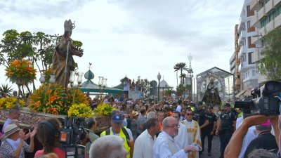 Llegada de la Virgen de Los Dolores a Arrecife