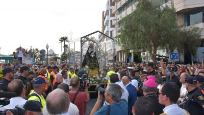 Llegada de la Virgen de Los Dolores a Arrecife