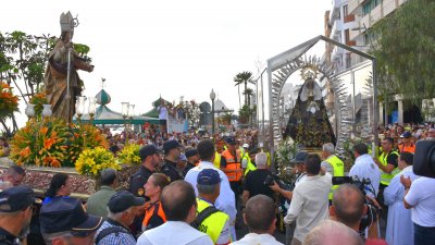 Llegada de la Virgen de Los Dolores a Arrecife