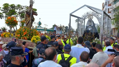 Llegada de la Virgen de Los Dolores a Arrecife