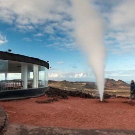 Restaurante de Timanfaya, uno de los lugares más visitados por el turismo nacional.