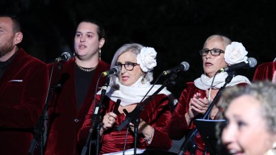 Encendido navideño en Tinajo. Foto: La Voz