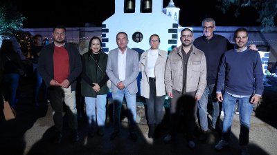 Encendido navideño en Tinajo. Foto: La Voz