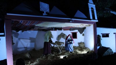 Encendido navideño en Tinajo. Foto: La Voz