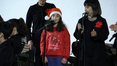 Encendido navideño en Tinajo. Foto: La Voz