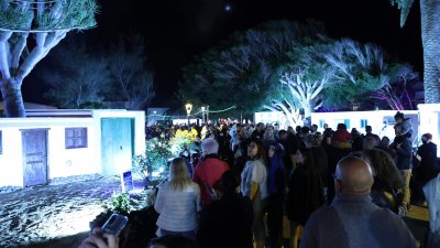 Encendido navideño en Tinajo. Foto: La Voz