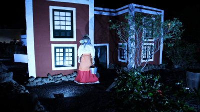 Encendido navideño en Tinajo. Foto: La Voz