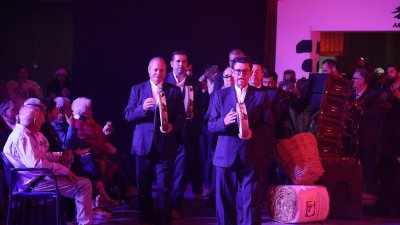 Presentación del nuevo disco del Rancho de Pascuas de Tinajo. Foto: La Voz
