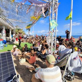 El público en el festival 'Heart' en Playa Honda