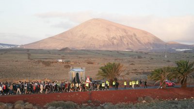 Regreso de la Virgen de Los Dolores a Mancha Blanca Fotos: Juan Mateos y cedidas