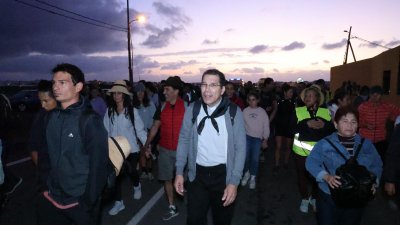 Regreso de la Virgen de Los Dolores a Mancha Blanca Fotos: Juan Mateos y cedidas