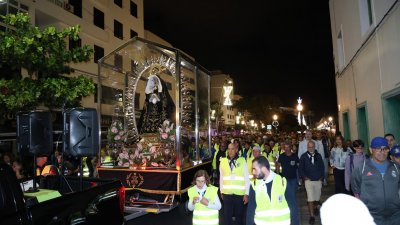 Regreso de la Virgen de Los Dolores a Mancha Blanca Fotos: Juan Mateos y cedidas