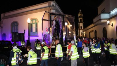 Regreso de la Virgen de Los Dolores a Mancha Blanca Fotos: Juan Mateos y cedidas