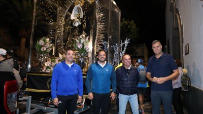Regreso de la Virgen de Los Dolores a Mancha Blanca Fotos: Juan Mateos y cedidas