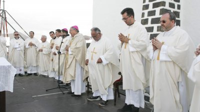 Regreso de la Virgen de Los Dolores a Mancha Blanca Fotos: Juan Mateos y cedidas