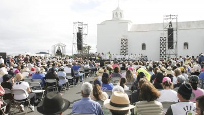 Regreso de la Virgen de Los Dolores a Mancha Blanca Fotos: Juan Mateos y cedidas