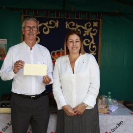 Astrid Pérez y Heliodoro González en Santa Cruz de Tenerife