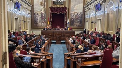 Parlamento de Canarias en una sesión ordinaria el pasado 10 de diciembre de 2024. Foto: Parcan.