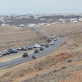 Las Grietas en la carretera LZ-35 entre San Bartolomé y Tías. Foto: La Voz de Lanzarote. 
