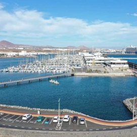 Zona del muelle de Naos en Arrecife