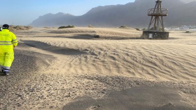 Desperfectos por el viento en Lanzarote y La Graciosa