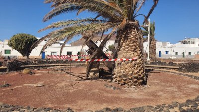 Desperfectos por el viento en Lanzarote y La Graciosa