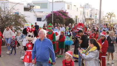 Visita de Papá Noel a Playa Blanca