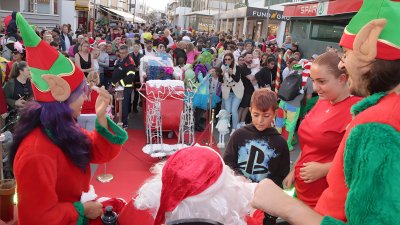 Visita de Papá Noel a Playa Blanca