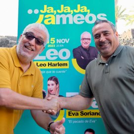 Ángel Vázquez y Leo Harlem. Foto: Cabildo de Lanzarote.