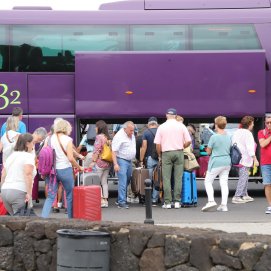 Turistas en Lanzarote en una imagen de archivo. Foto: La Voz de Lanzarote.