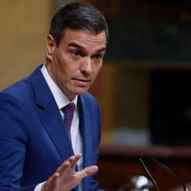 Pedro Sánchez durante la sesión de investidura celebrada este jueves. Foto: RTVE.