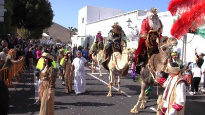 Los Reyes Magos en el municipio de Yaiza 